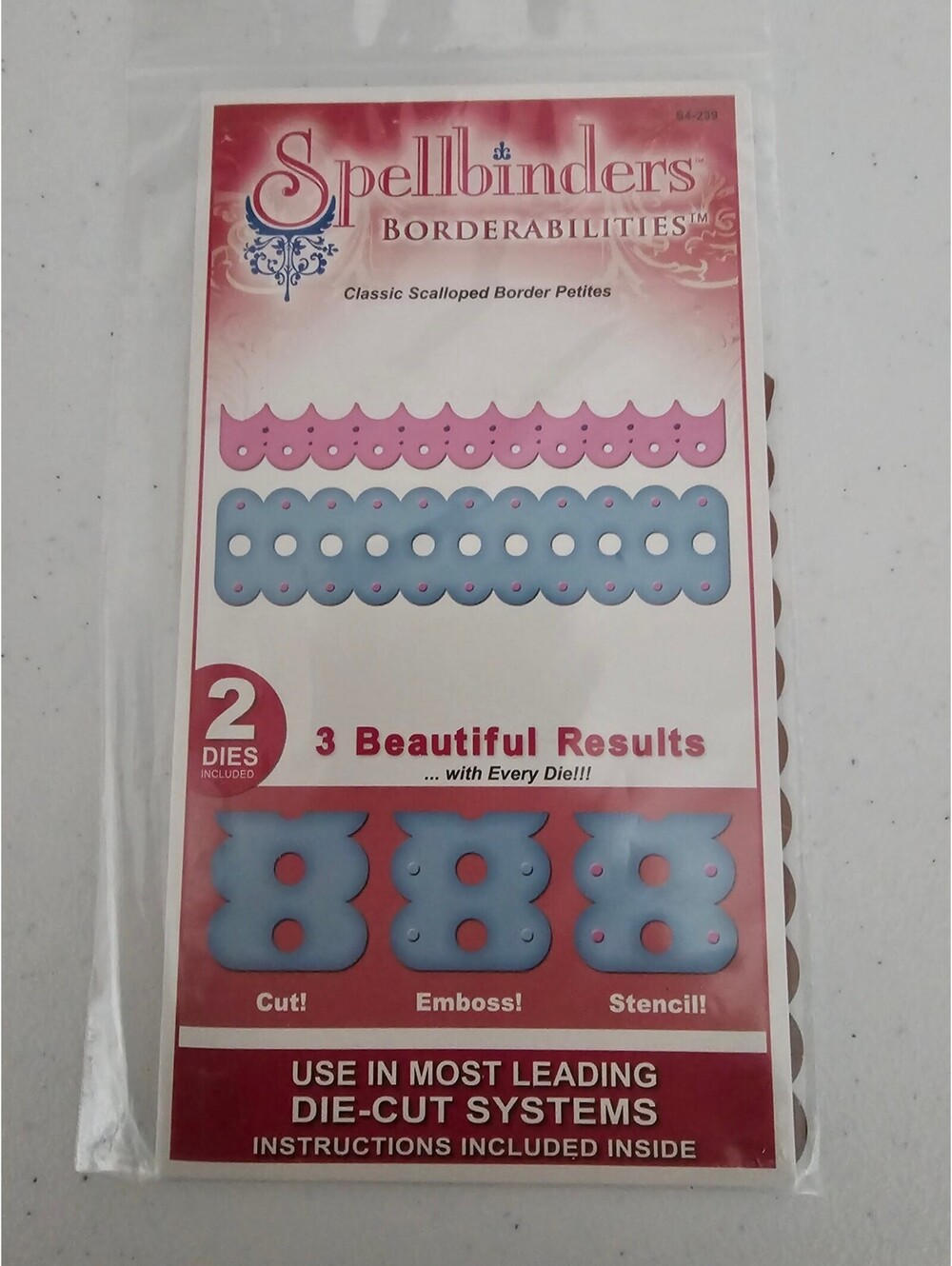Spellbinders Borderabilities Steel Craft Die Classic Scalloped Border Petites